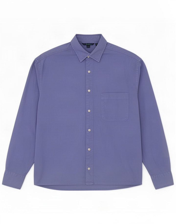 Boden Camicia da uomo in cotone blu medio