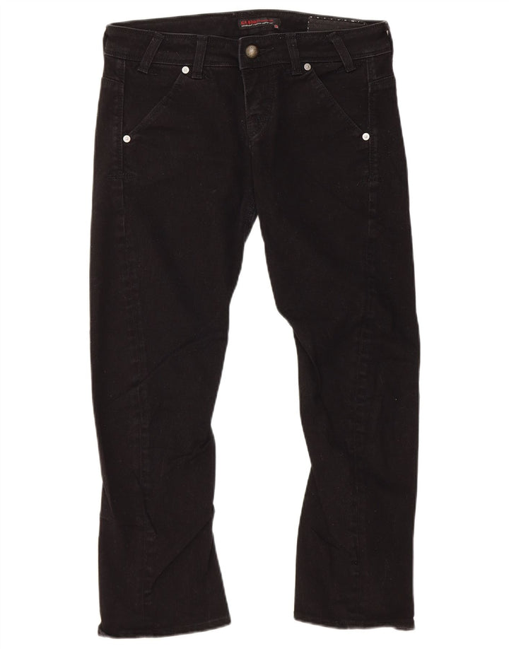 Jeans cropped da donna Guess W28 L23 cotone nero