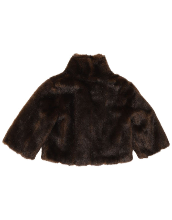 Giacca bolero in pelliccia sintetica con maniche a 3/4 corta Nikita da donna UK 12 Marrone medio