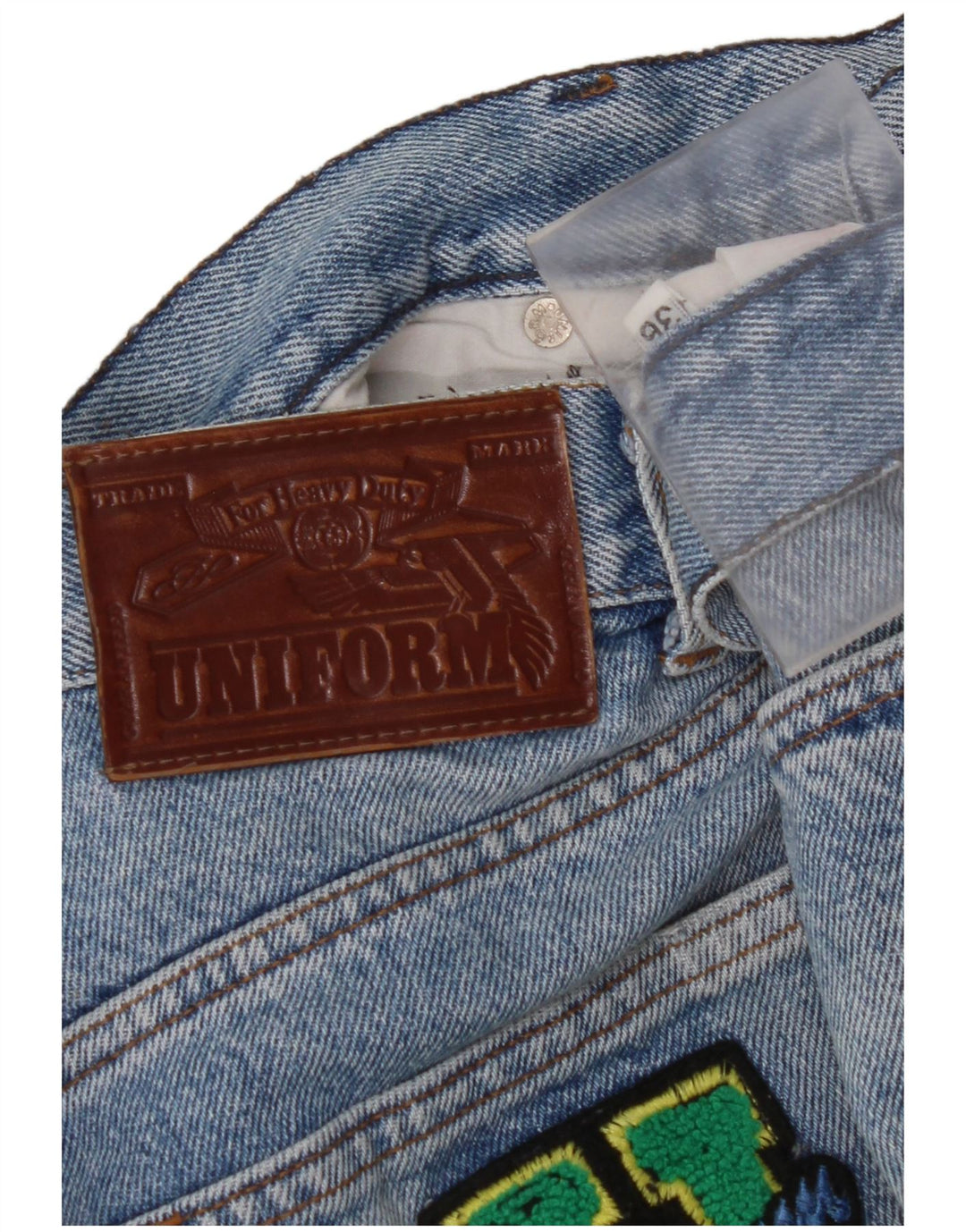 UNIFORM Jeans dritti da uomo W32 L30 Blu