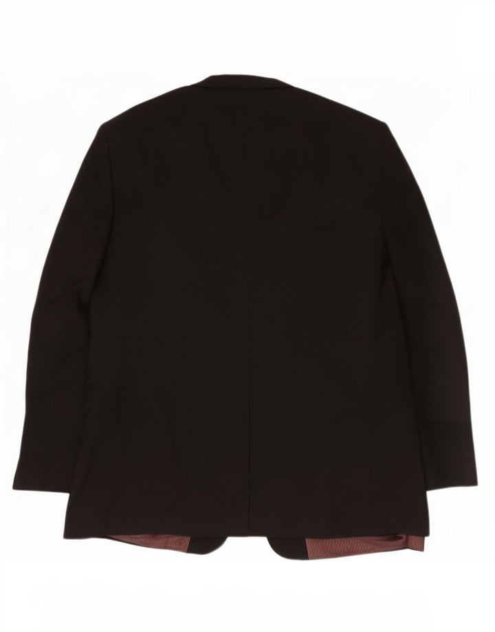 Giacca blazer a 3 bottoni Marks & Spencer da uomo UK 50 3XL poliestere nero