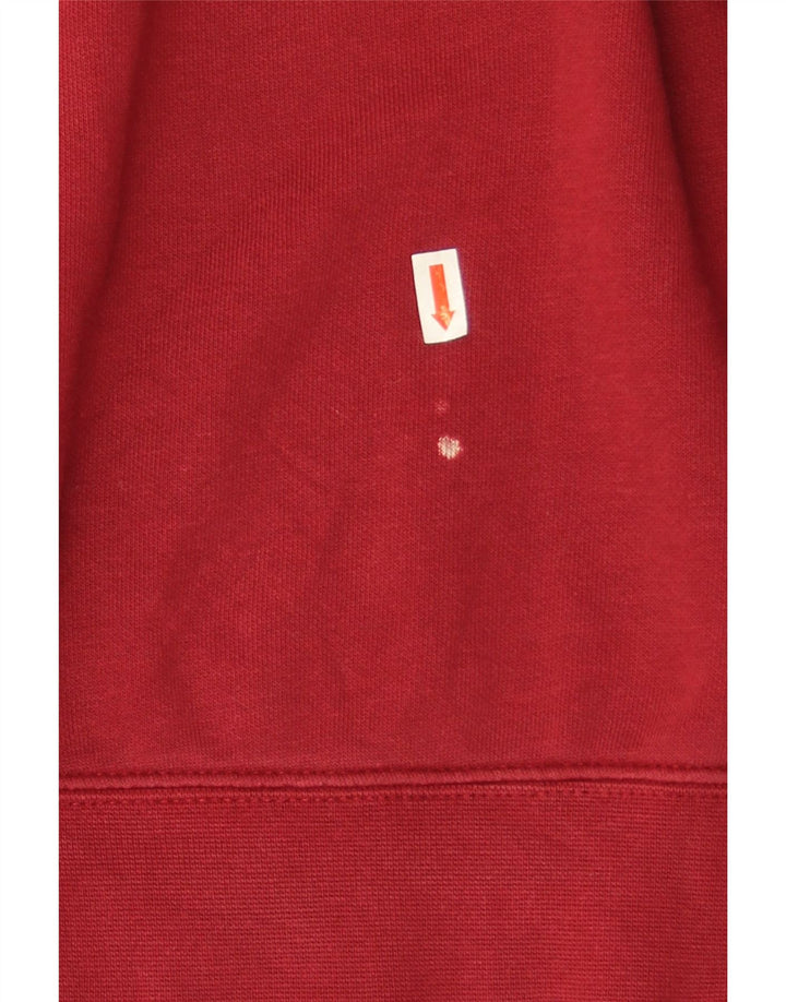 Felpa Nike Uomo Maglione Large Rosso Cotone