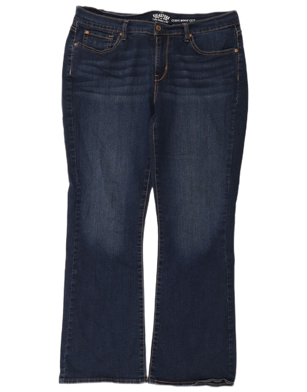 Jeans Bootcut Curvy da donna Levi's US 18 2XL W34 L32 Cotone blu navy