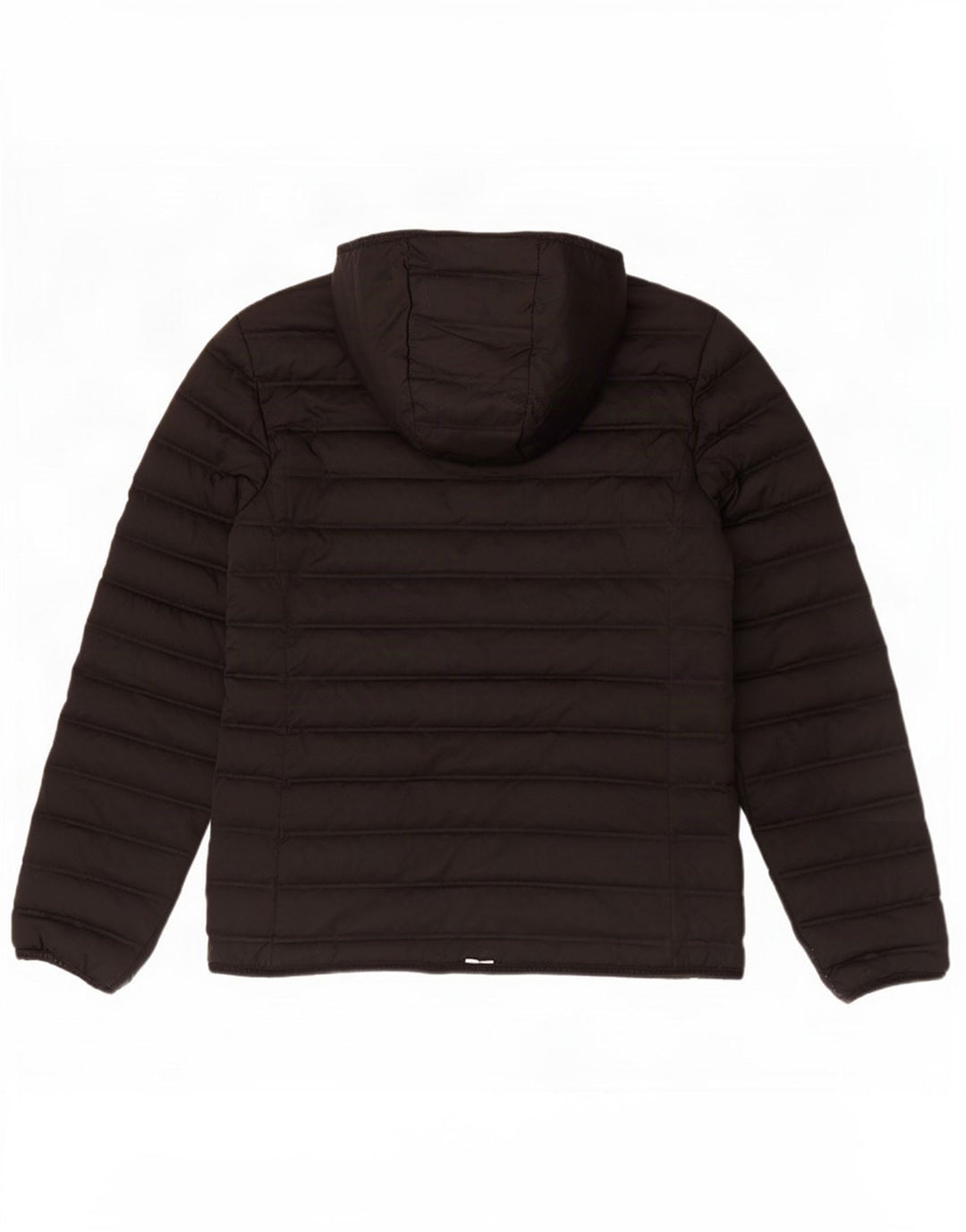 Giacca imbottita con cappuccio da donna Superdry UK 12 medio nero poliestere