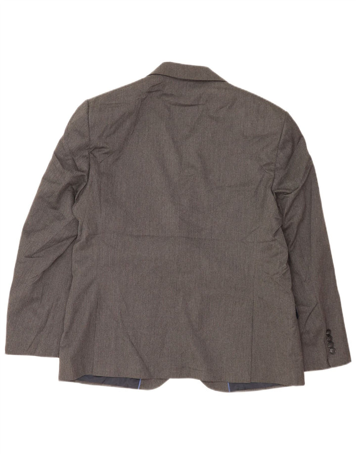 Giacca blazer a 2 bottoni da uomo Marks & Spencer IT 42 XL poliestere grigio