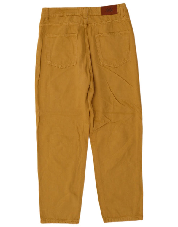 Jeans affusolati da uomo Benetton W32 L28 cotone giallo