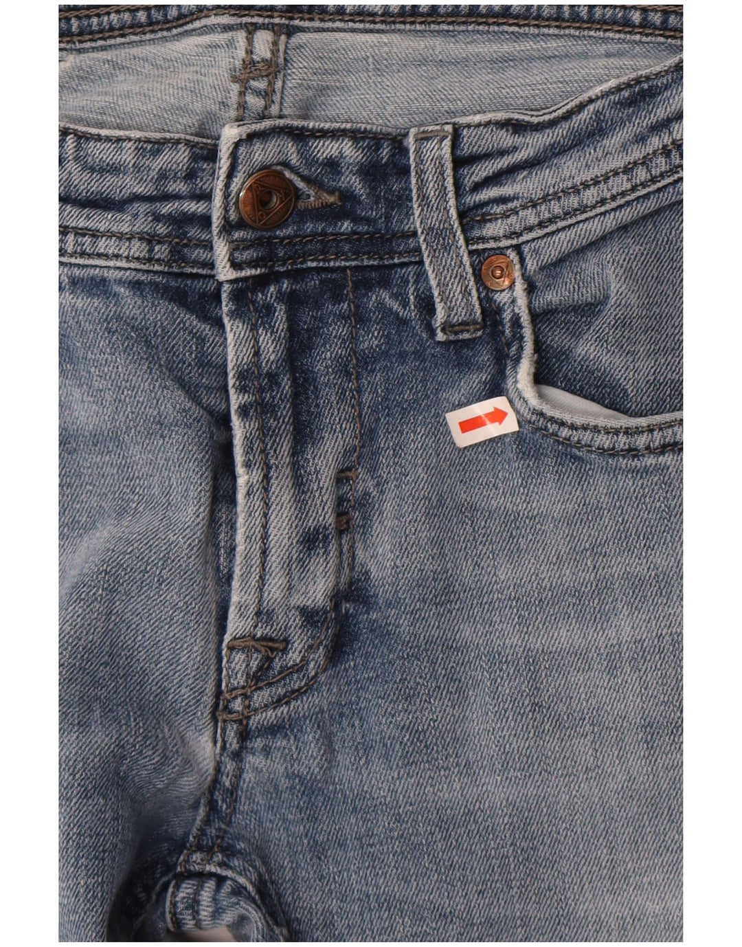 Jeans slim da uomo Roy Rogers W29 L32 cotone blu