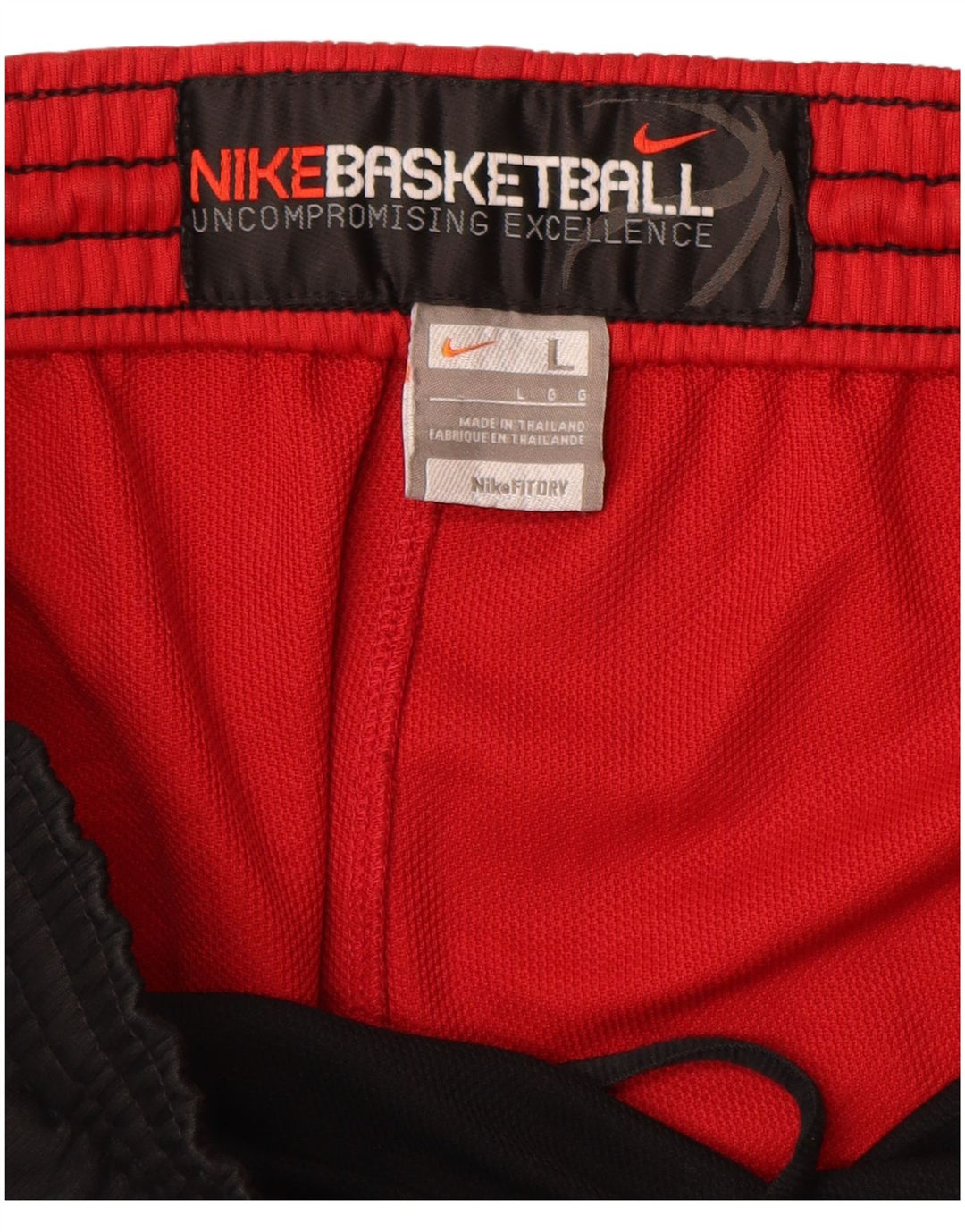 Pantaloncini sportivi Nike da uomo con grafica, grandi, in poliestere color block nero