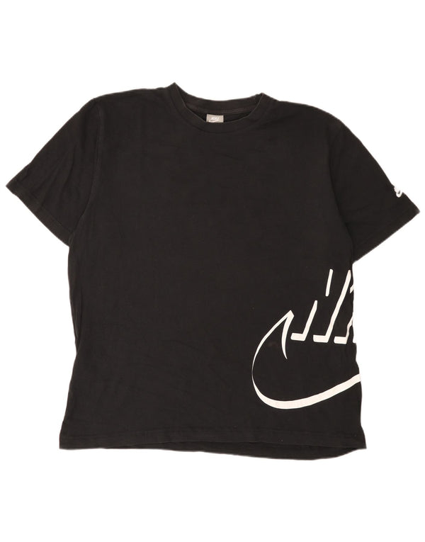 T-shirt grafica da uomo Nike Top UK 46/48 XL cotone nero