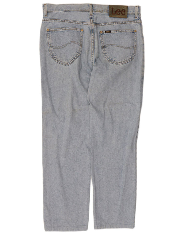 Jeans dritti da donna Lee W34 L26 cotone blu