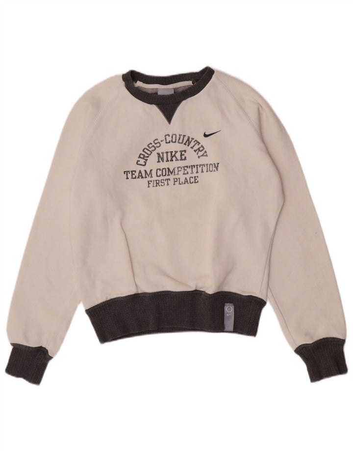 Felpa grafica da donna Nike Felpa UK 8/10 Small White Colourblock
