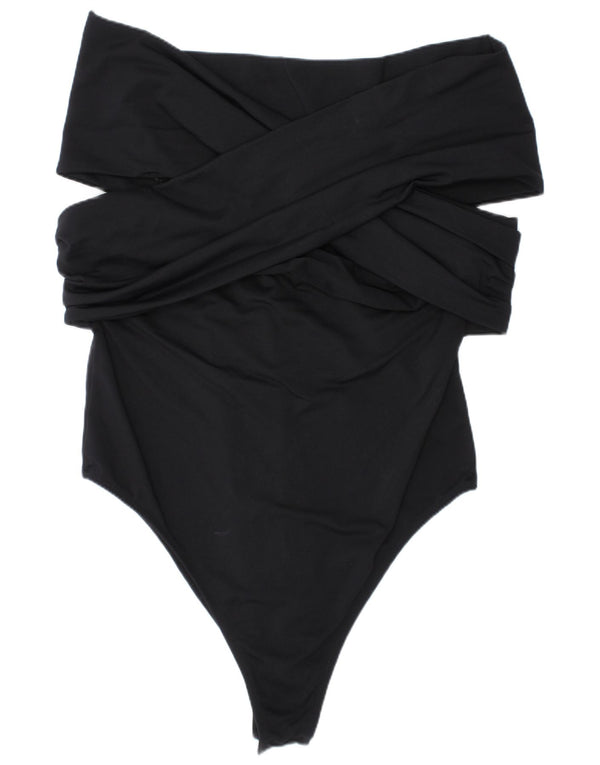 Zara Womens Strapless Swimwear Large Black Polyamide
