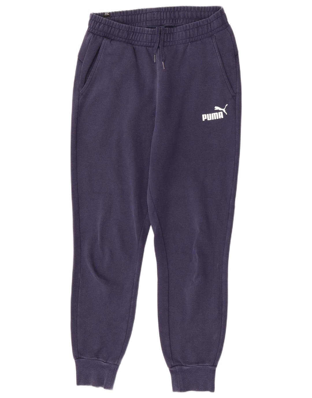Pantaloni da tuta da uomo Puma Joggers medi in cotone blu navy