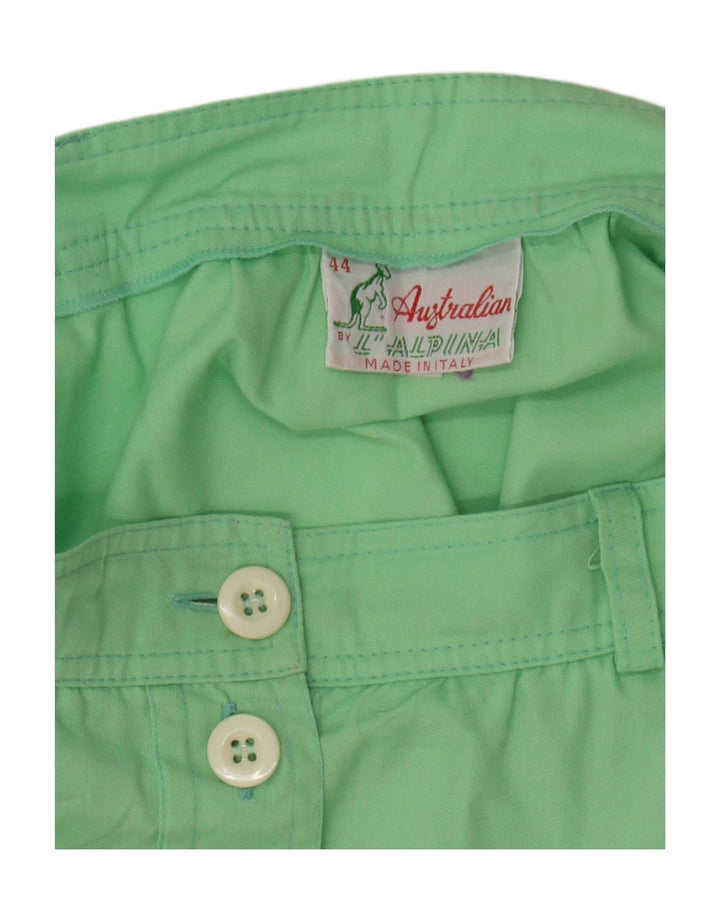 AUSTRALIAN L'ALPINA Womens Mini Skirt IT 44 Medium W28 Green Polyester