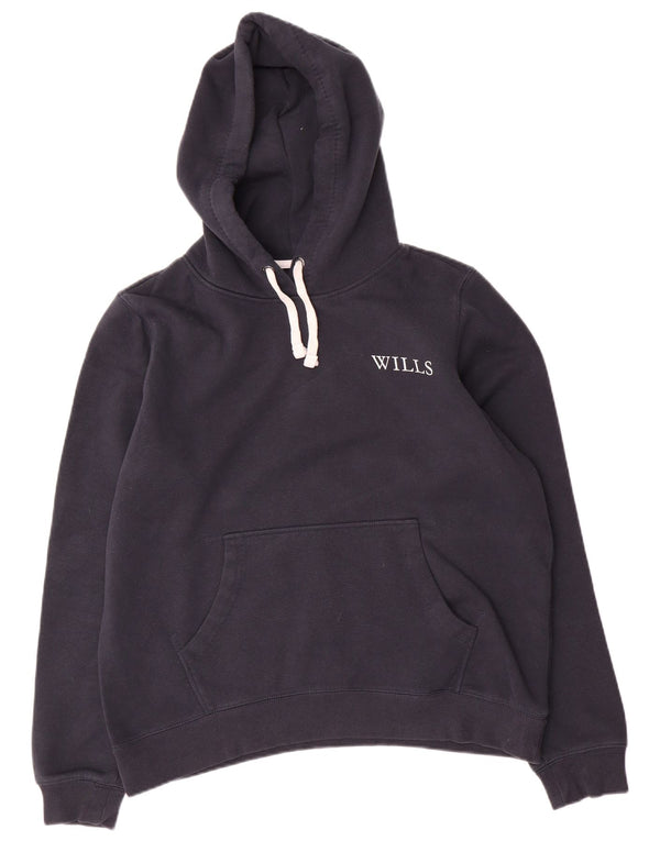 Maglione con cappuccio da donna Jack Wills UK 16 grande cotone blu navy