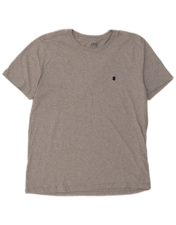 T-shirt grafica slim fit da uomo Izod Salt Water Top XL in cotone chiazzato grigio