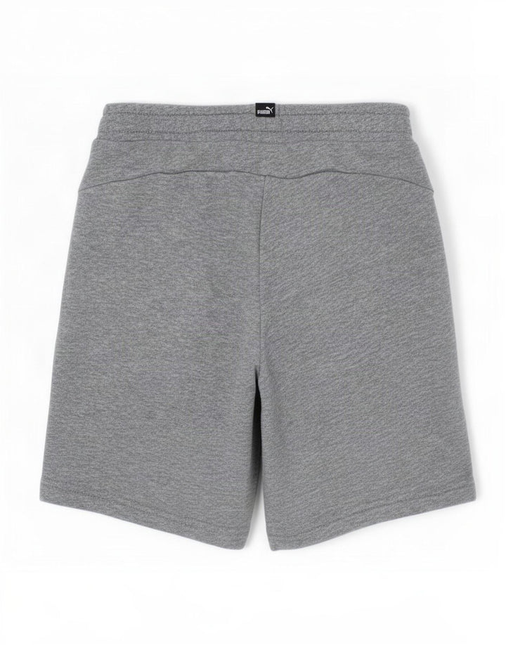 Pantaloncini sportivi Puma da bambino 7-8 anni in cotone grigio screziato