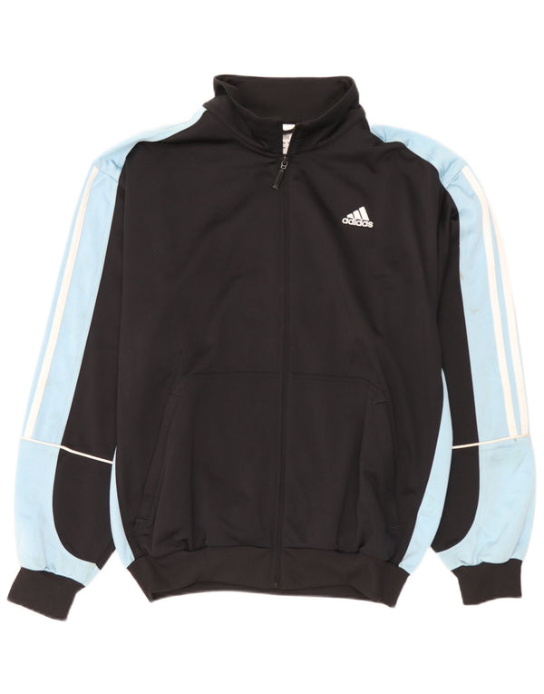 Giacca da tuta da uomo Adidas UK 40/42 Medium Black Colourblock