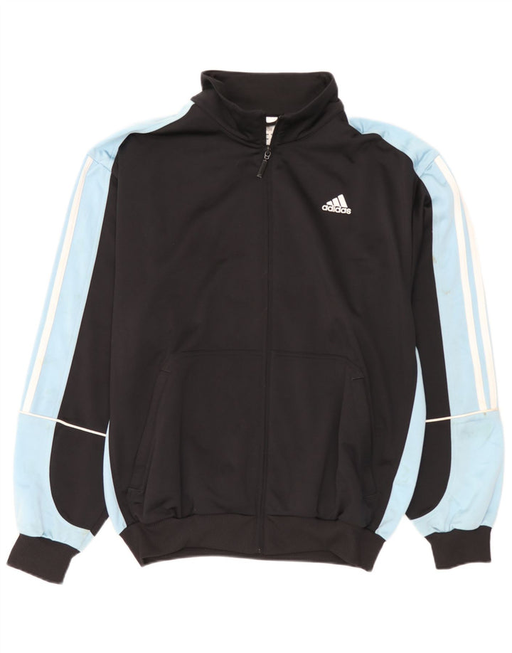 Giacca da tuta da uomo Adidas UK 40/42 Medium Black Colourblock