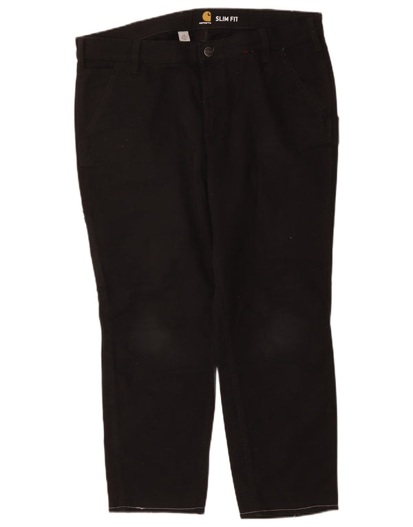 Pantaloni corti cargo da donna slim fit Carhartt US 16 2XL W36 L26 neri