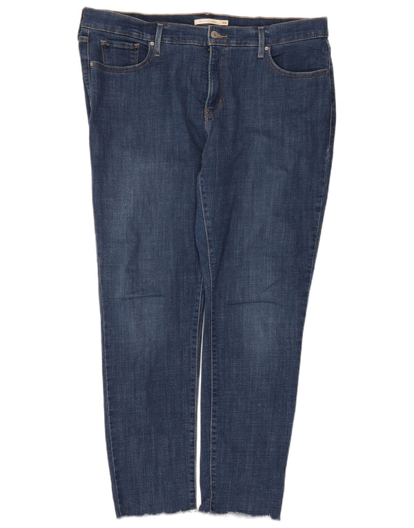 Levi's Donna 311 Shaping Skinny Jeans US 18 2XL W36 L30 Cotone Blu