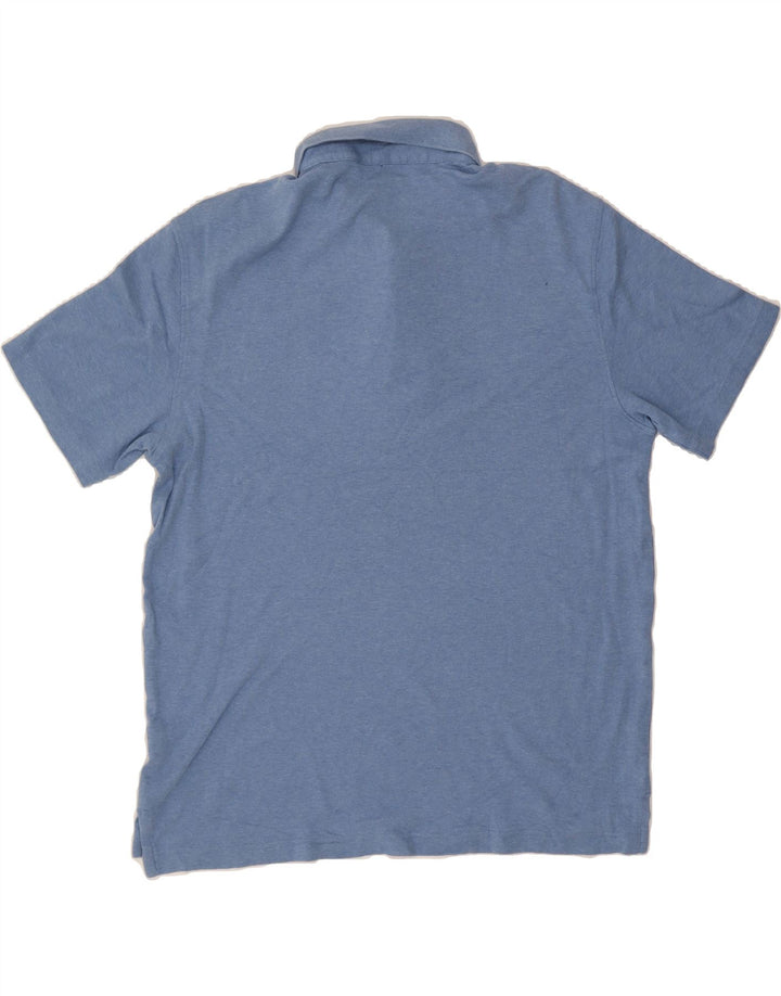 IZOD Mens Polo Shirt Medium Blue Cotton Vintage Izod and Second-Hand Izod from Messina Hembry 