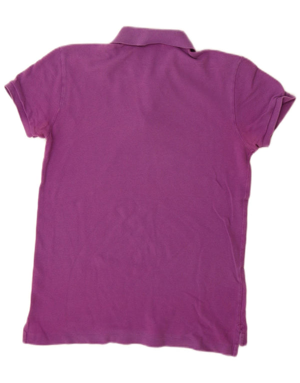 Polo Ralph Lauren da donna dalla vestibilità classica UK 10 piccola in cotone viola