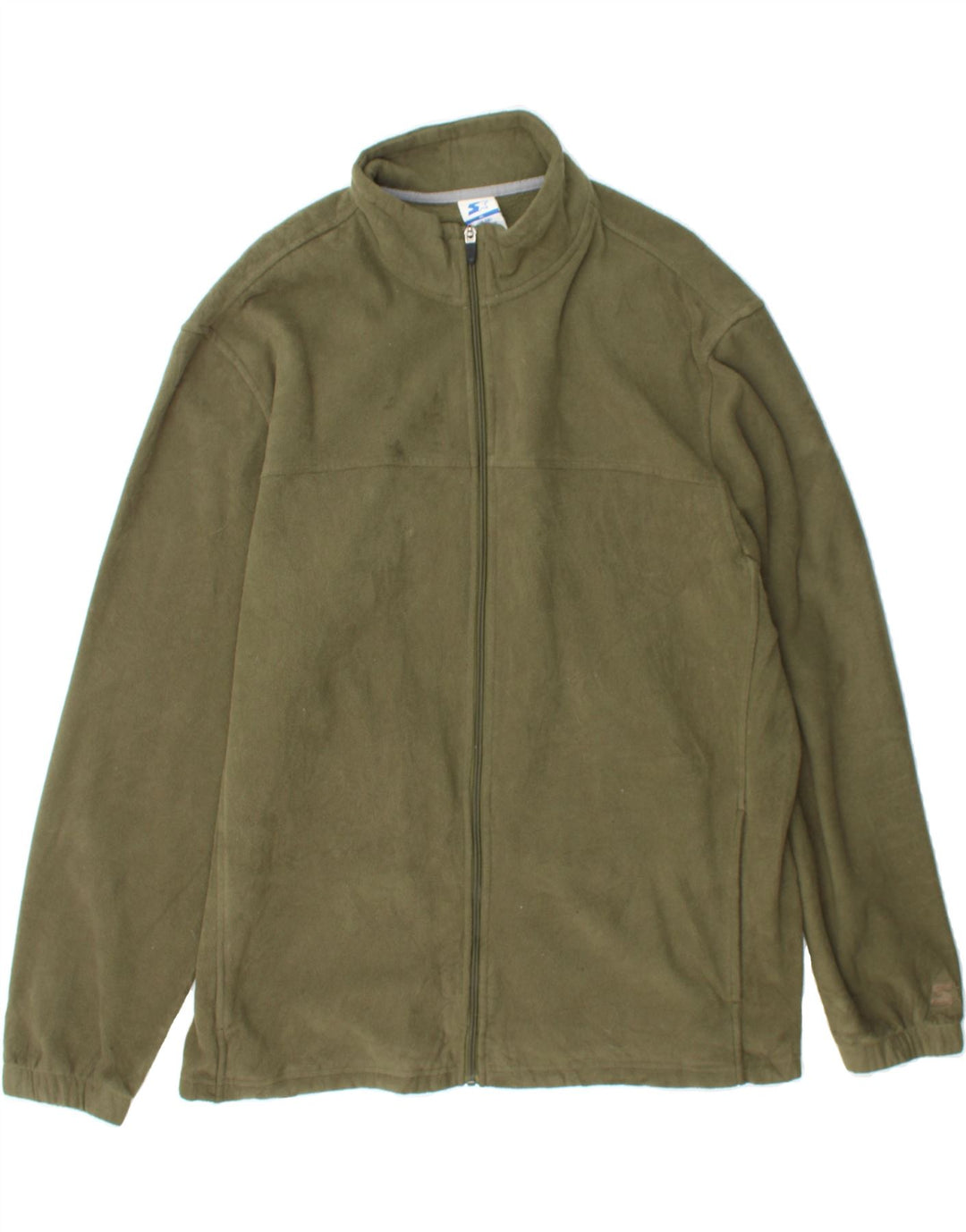 STARTER Mens Fleece Jacket UK 46/48 XL Green Polyester Vintage Starter and Second-Hand Starter from Messina Hembry 