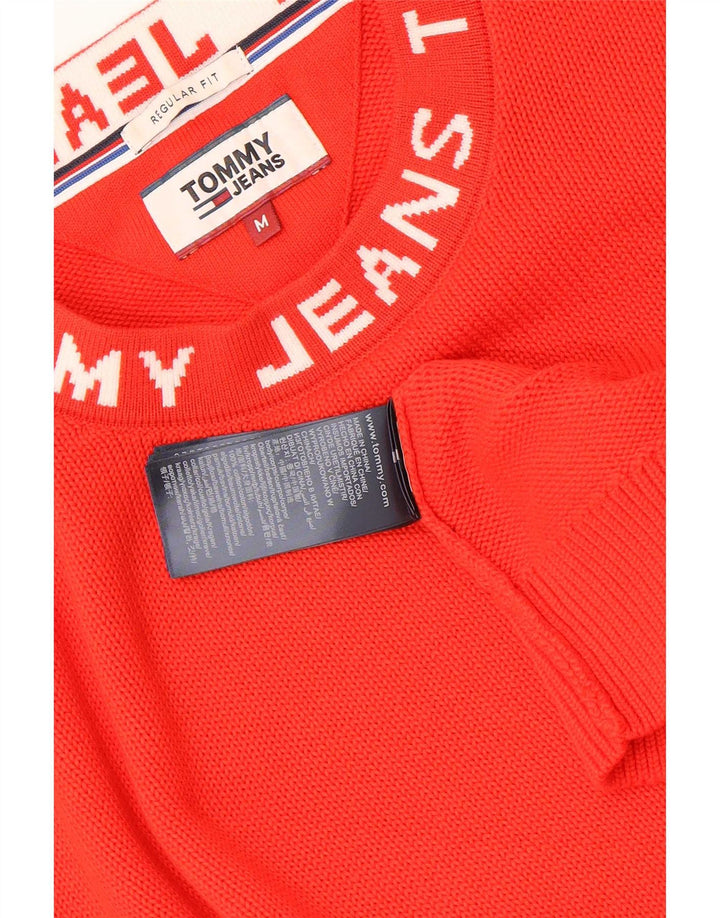Maglione maglione girocollo da uomo con vestibilità grafica regolare Tommy Hilfiger Rosso medio