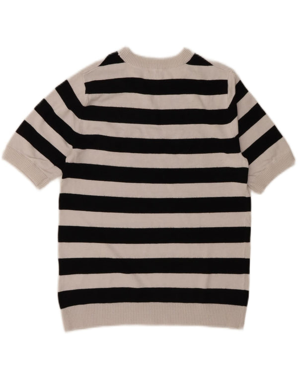 Maglione maglione girocollo con grafica da donna Guess UK 12 Viscosa bianca media