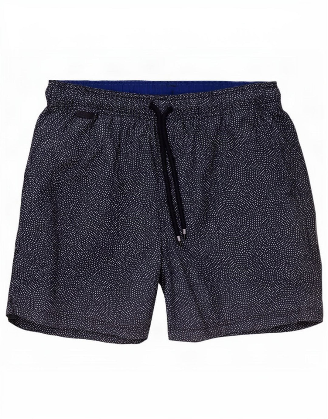 Pantaloncini da bagno da uomo Marks & Spencer piccoli in poliestere geometrico blu navy