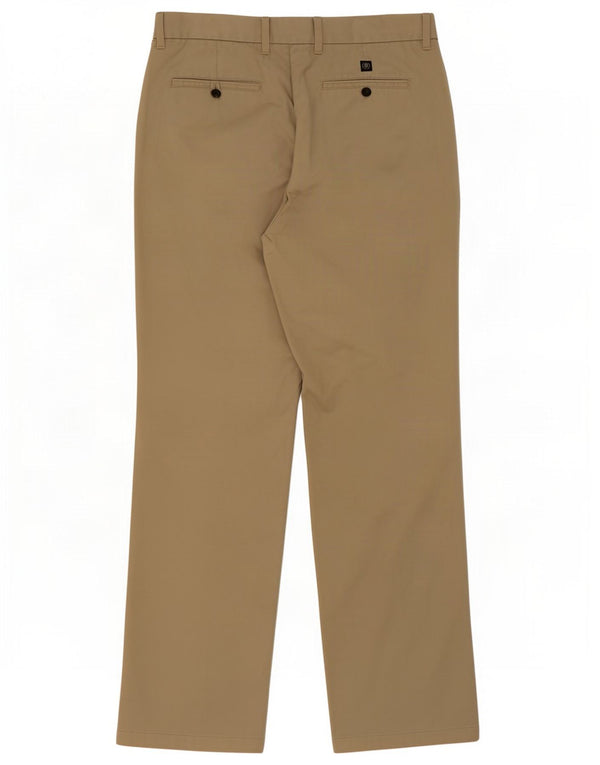Pantaloni chino con pegging da uomo Marks & Spencer W34 L31 in cotone beige
