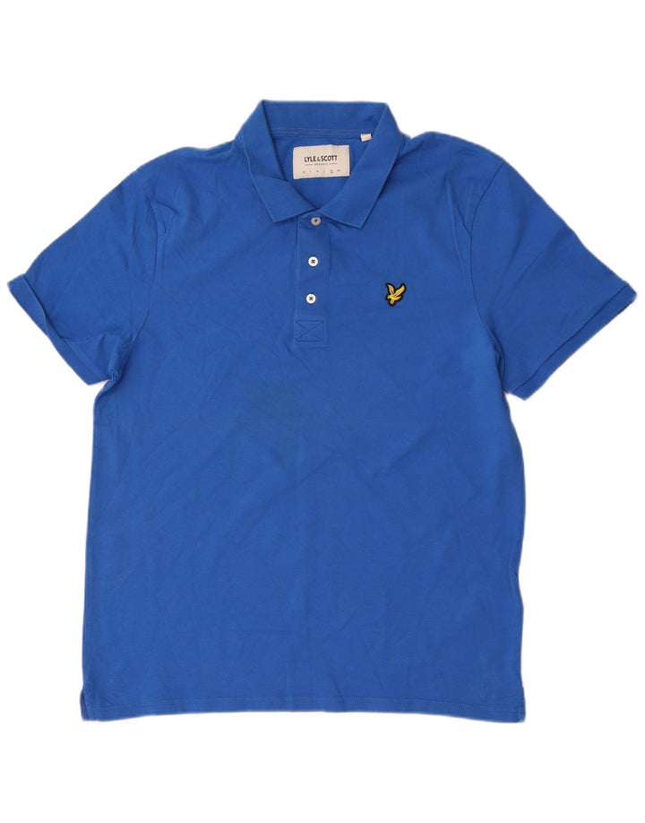 Polo da uomo Lyle & Scott XL in cotone blu