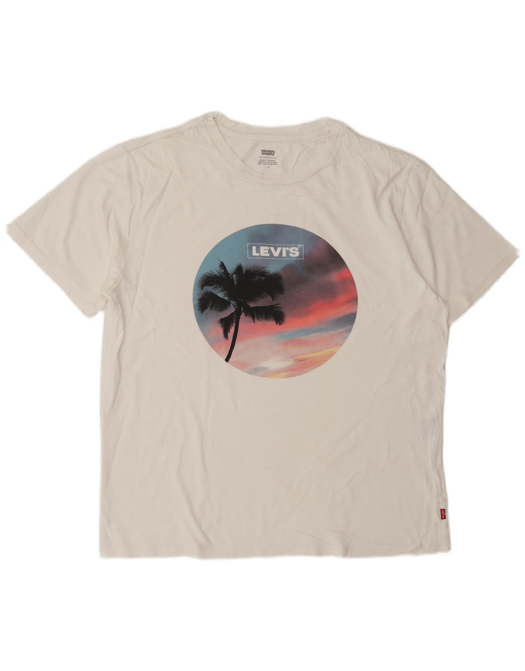 T-shirt grafica da uomo Levi's Top bianca media