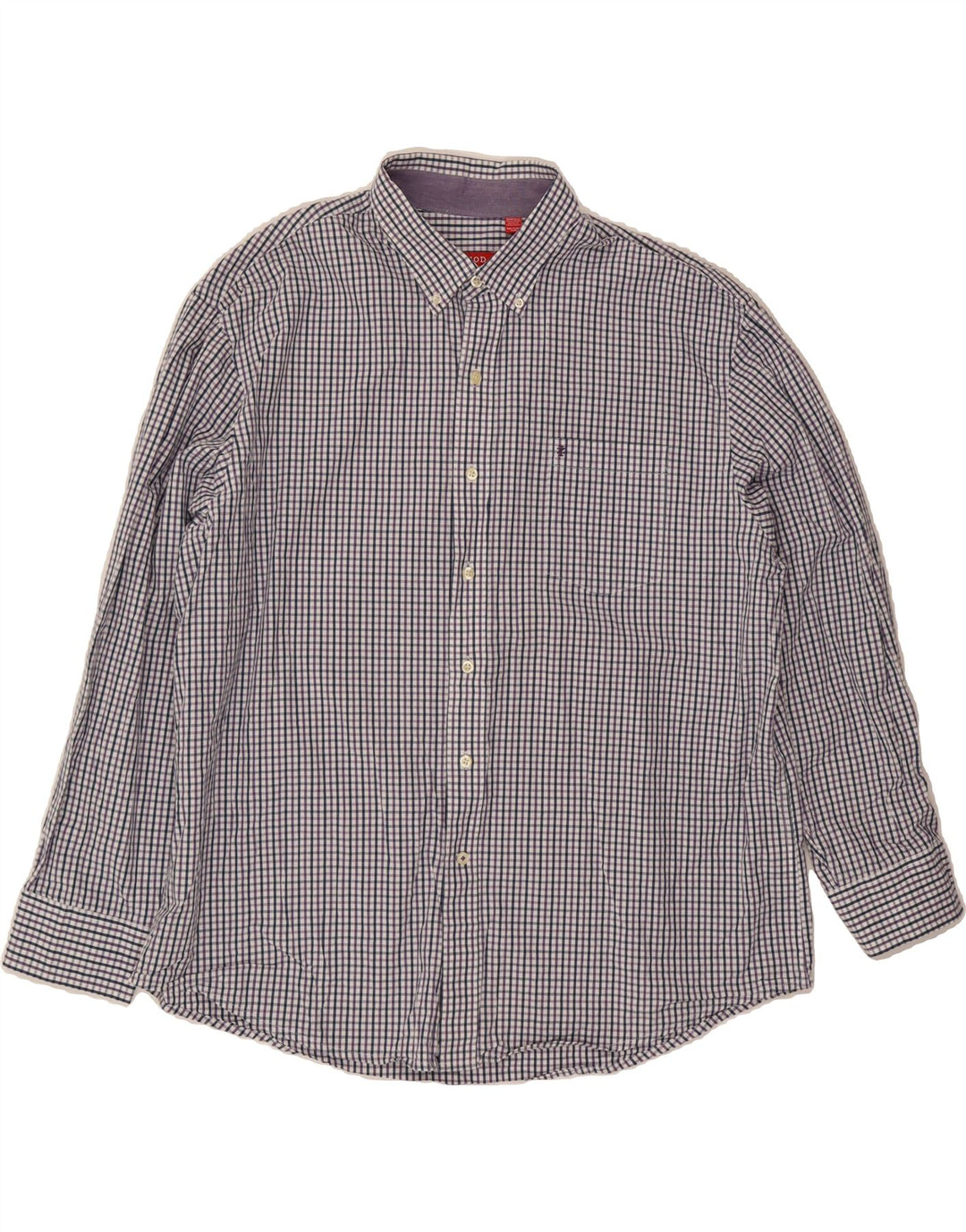 IZOD Mens Big & Tall Shirt 2XL Multicoloured Check Cotton Vintage Izod and Second-Hand Izod from Messina Hembry 