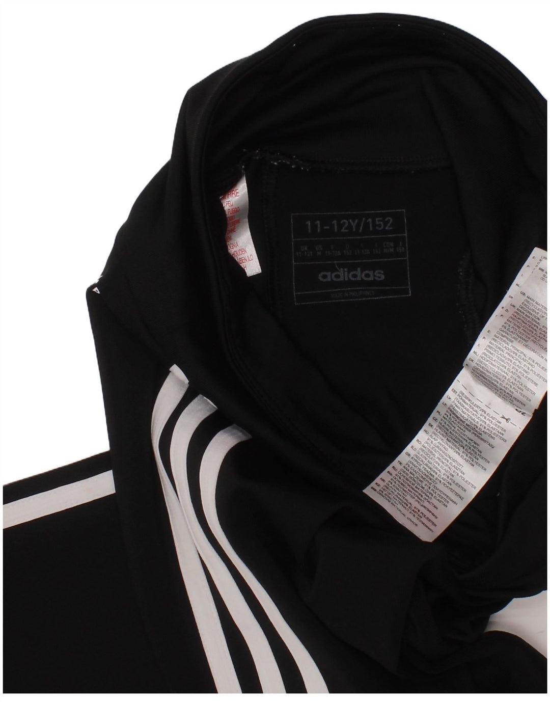 Leggings ADIDAS Aeroready per ragazze 11-12 anni in poliestere nero