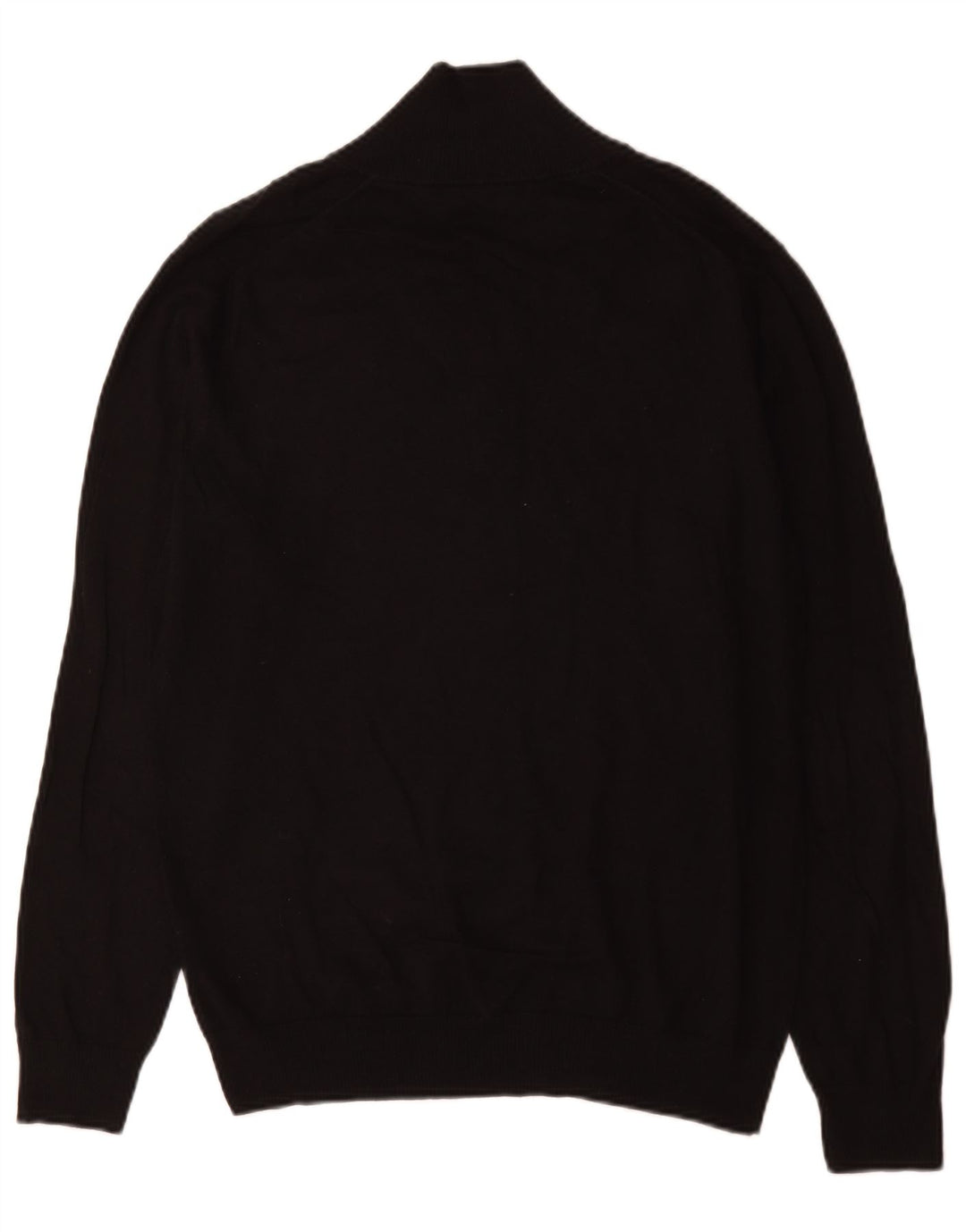 Maglione da uomo Reiss con collo a bottoni, grande cotone nero
