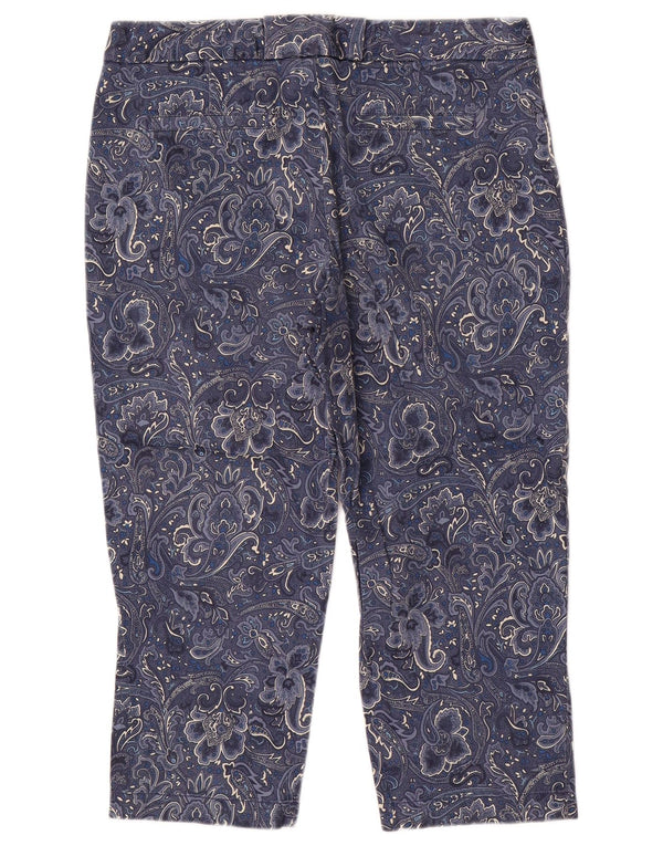 Pantaloni Capri da donna Dockers US 10 Large W32 L21 Blu Paisley Cotton