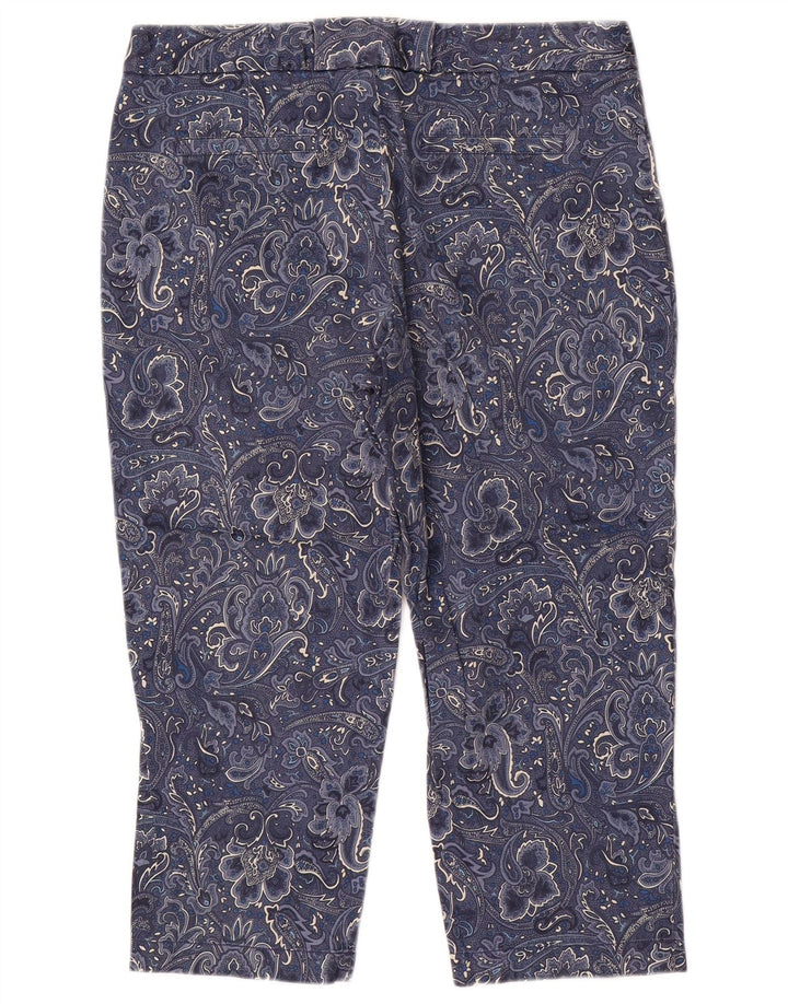 Pantaloni Capri da donna Dockers US 10 Large W32 L21 Blu Paisley Cotton