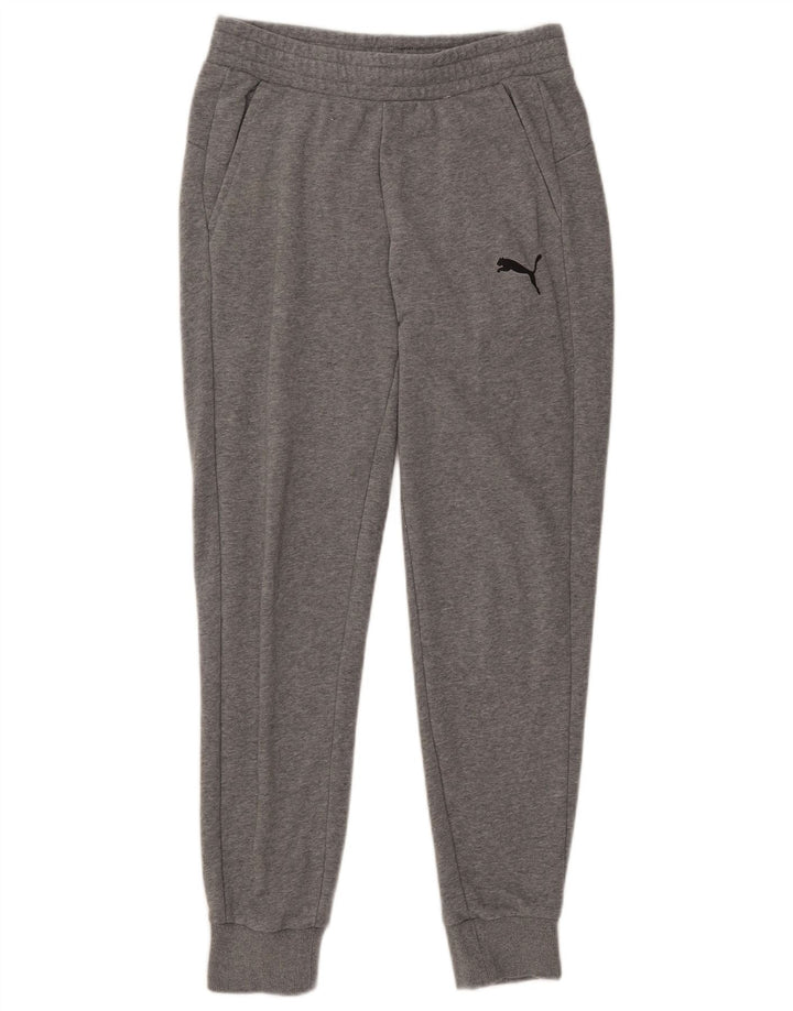 Pantaloni da tuta da uomo Puma Joggers in cotone chiazzato grigio medio