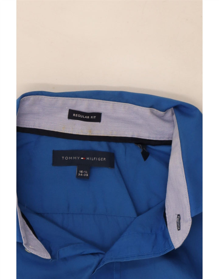 Camicia da uomo vestibilità regolare Tommy Hilfiger taglia 16 1/2 grande blu