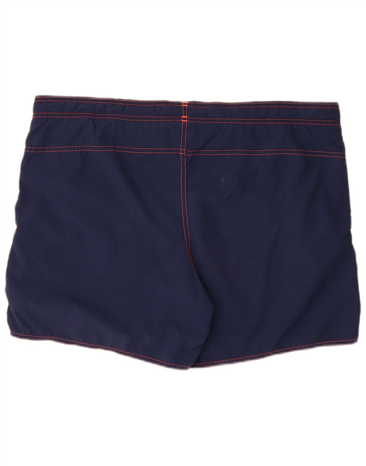 Pantaloncini da bagno da uomo Adidas medi in nylon blu navy