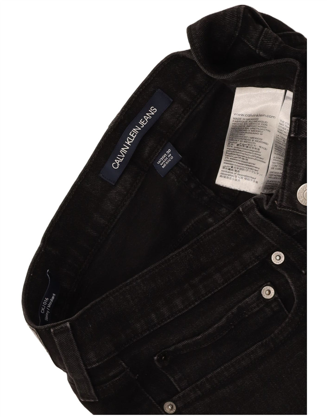 CALVIN KLEIN Jeans skinny da uomo Moulante W31 L30 Cotone grigio