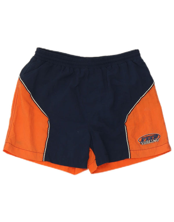 Pantaloncini sportivi grafici da uomo LOTTO UK 36/38 Small Blu navy Colourblock