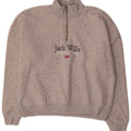 Felpa grafica oversize da donna Jack Wills UK 10 piccolo grigio