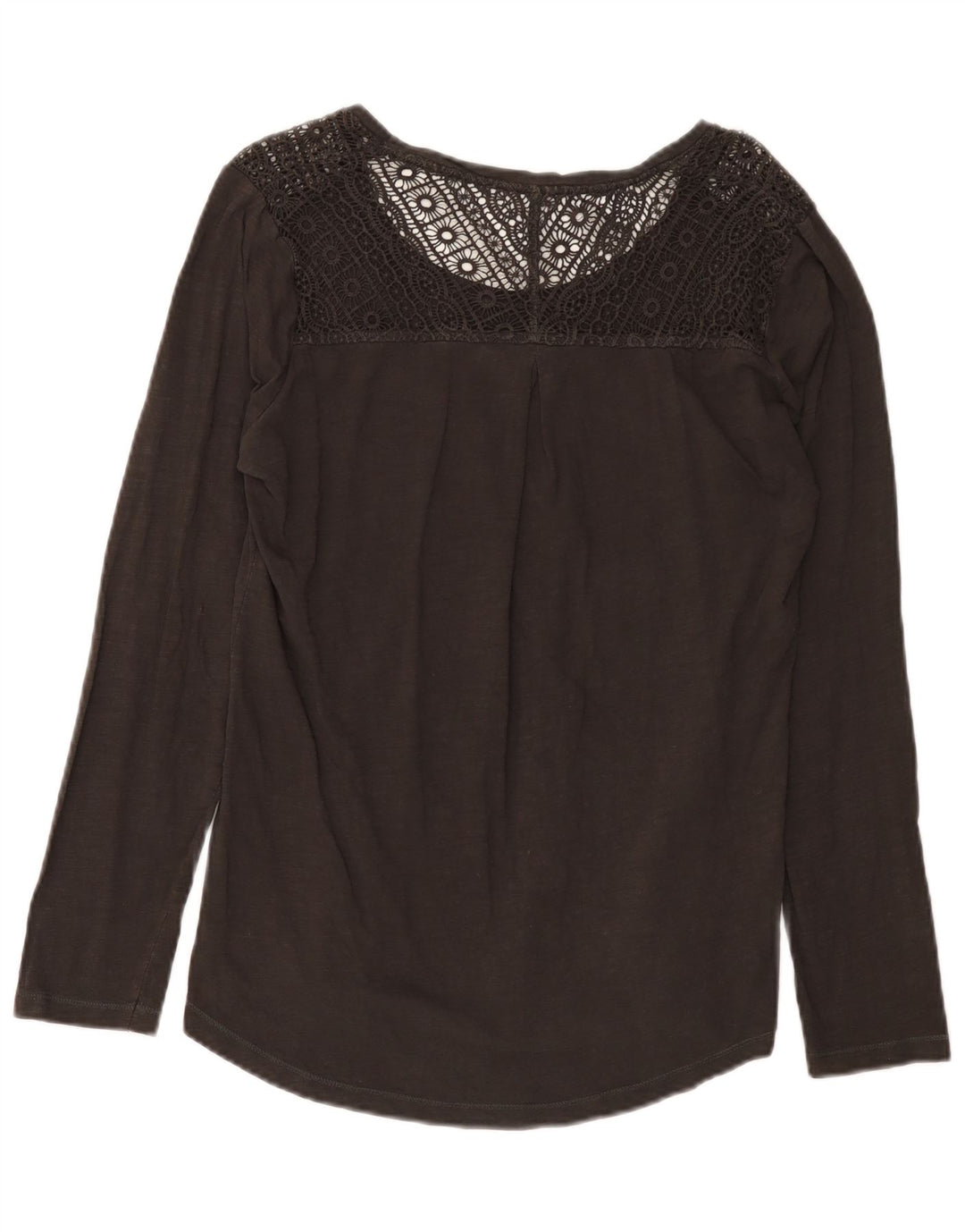 Top da donna a maniche lunghe Fat Face UK 16 grande cotone marrone