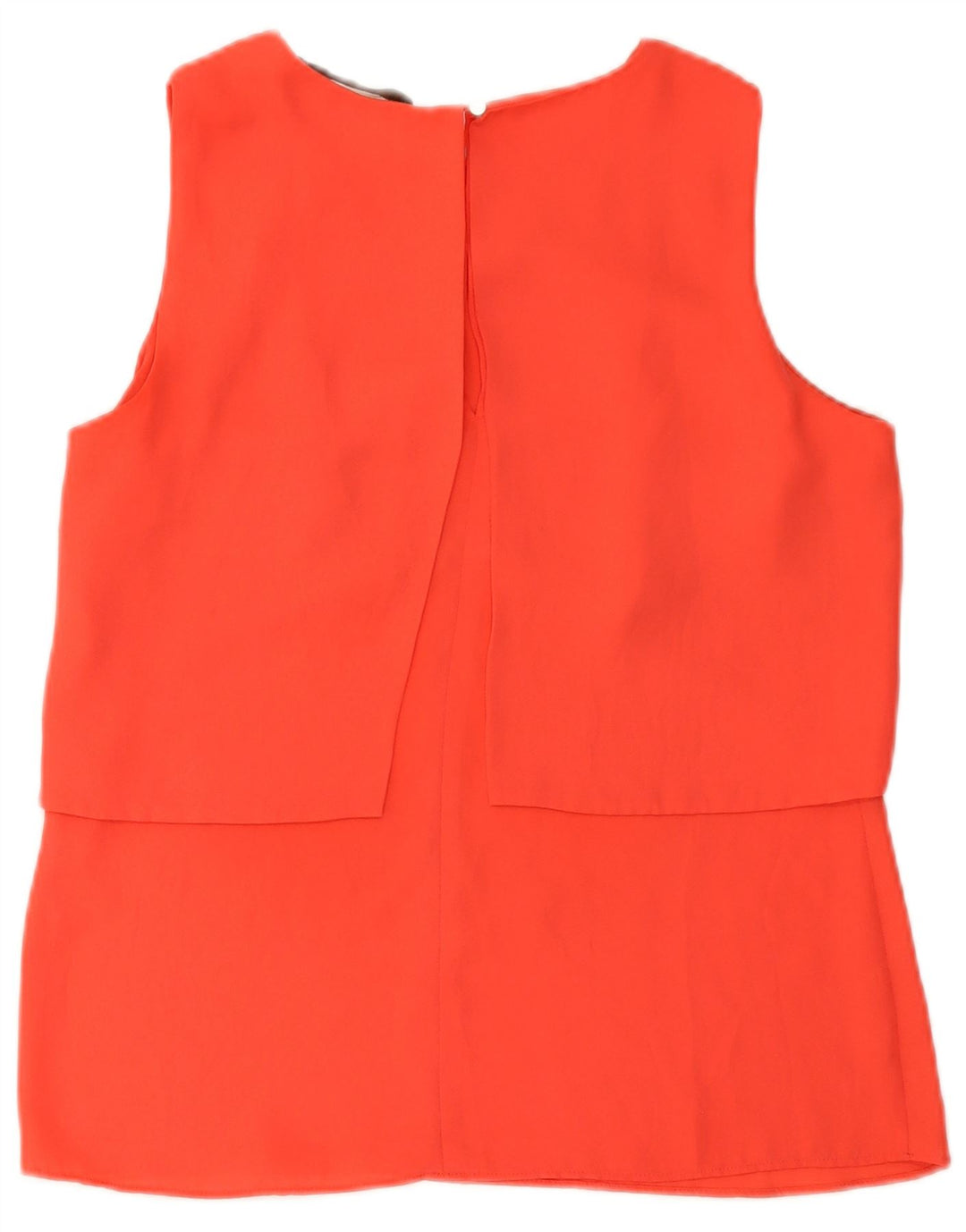 Top senza maniche in camicetta da donna Zara UK 12 arancione medio