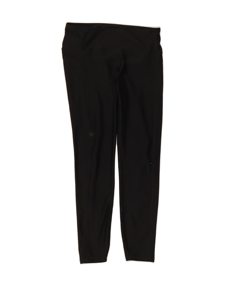 UNDER ARMOUR Womens Heat Gear Leggings UK 12 Medium  Black Polyester Vintage Under Armour and Second-Hand Under Armour from Messina Hembry 