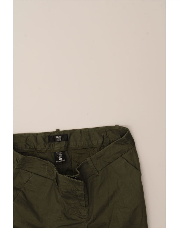 MOSSIMO Womens Stretch Chino Shorts US 12 Large W34 Green Cotton Vintage Mossimo and Second-Hand Mossimo from Messina Hembry 