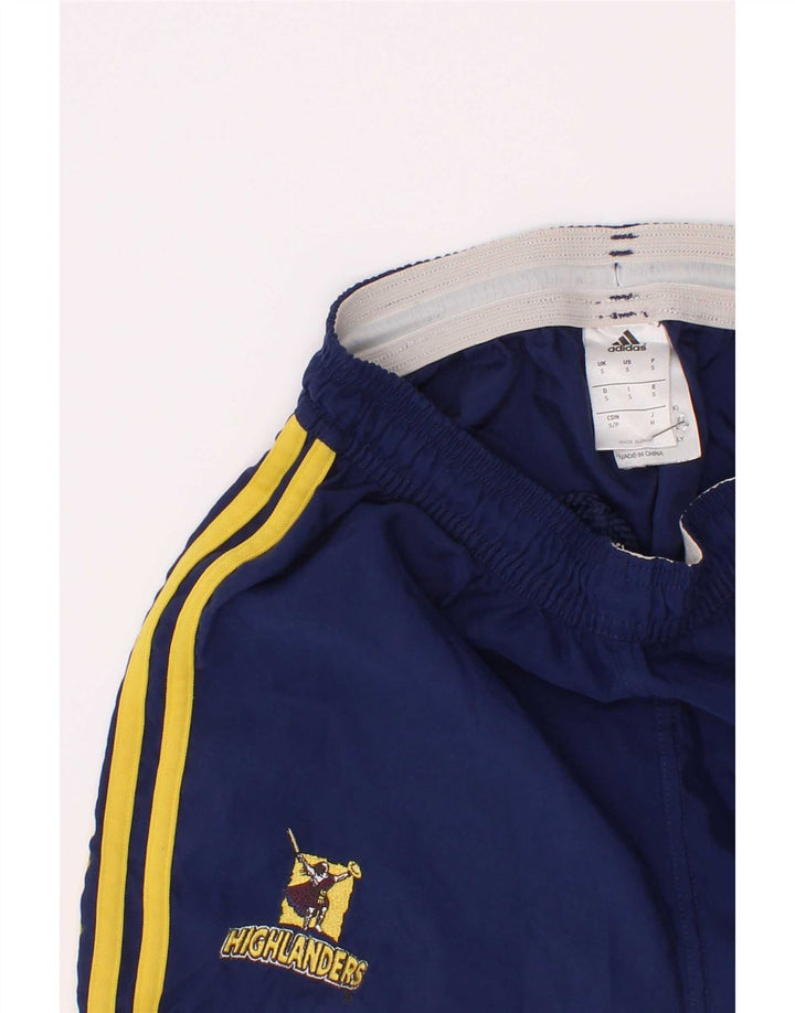 Pantaloncini sportivi Adidas da ragazzo con grafica 9-10 anni piccoli in poliestere blu navy